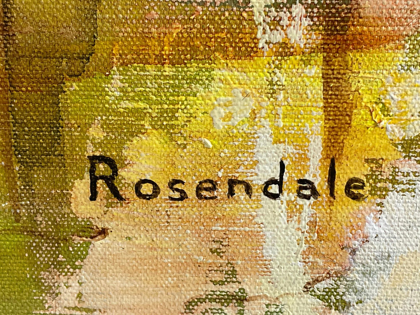 Frisman Vintage Large Oil Painting by Harriet Rosendale