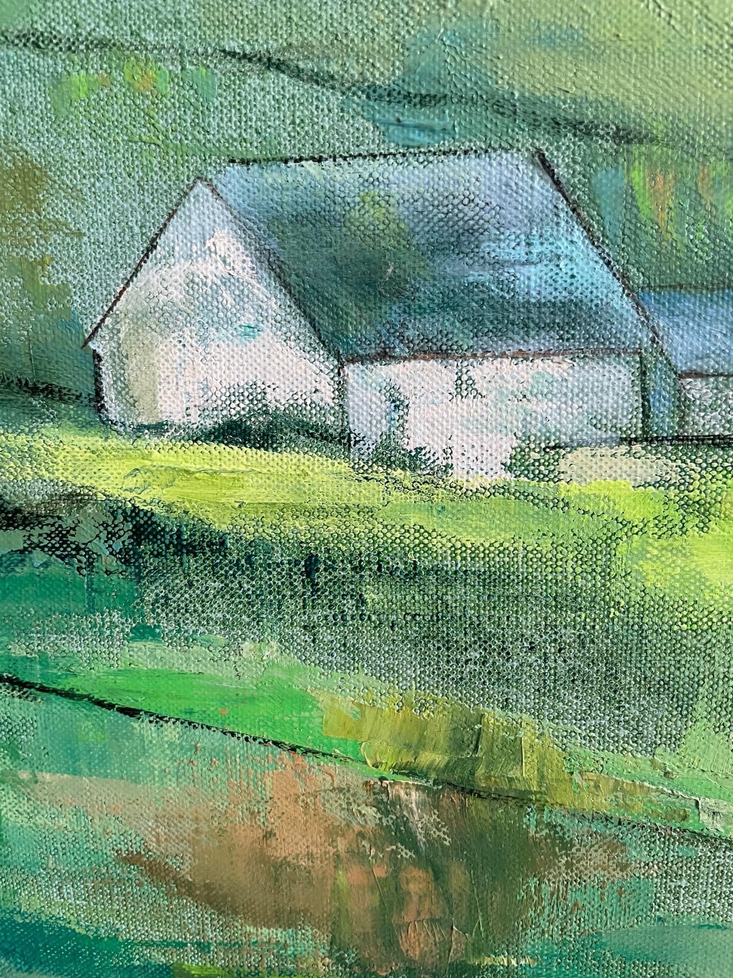 Frisman Vintage Harriet Rosendale Oil Painting