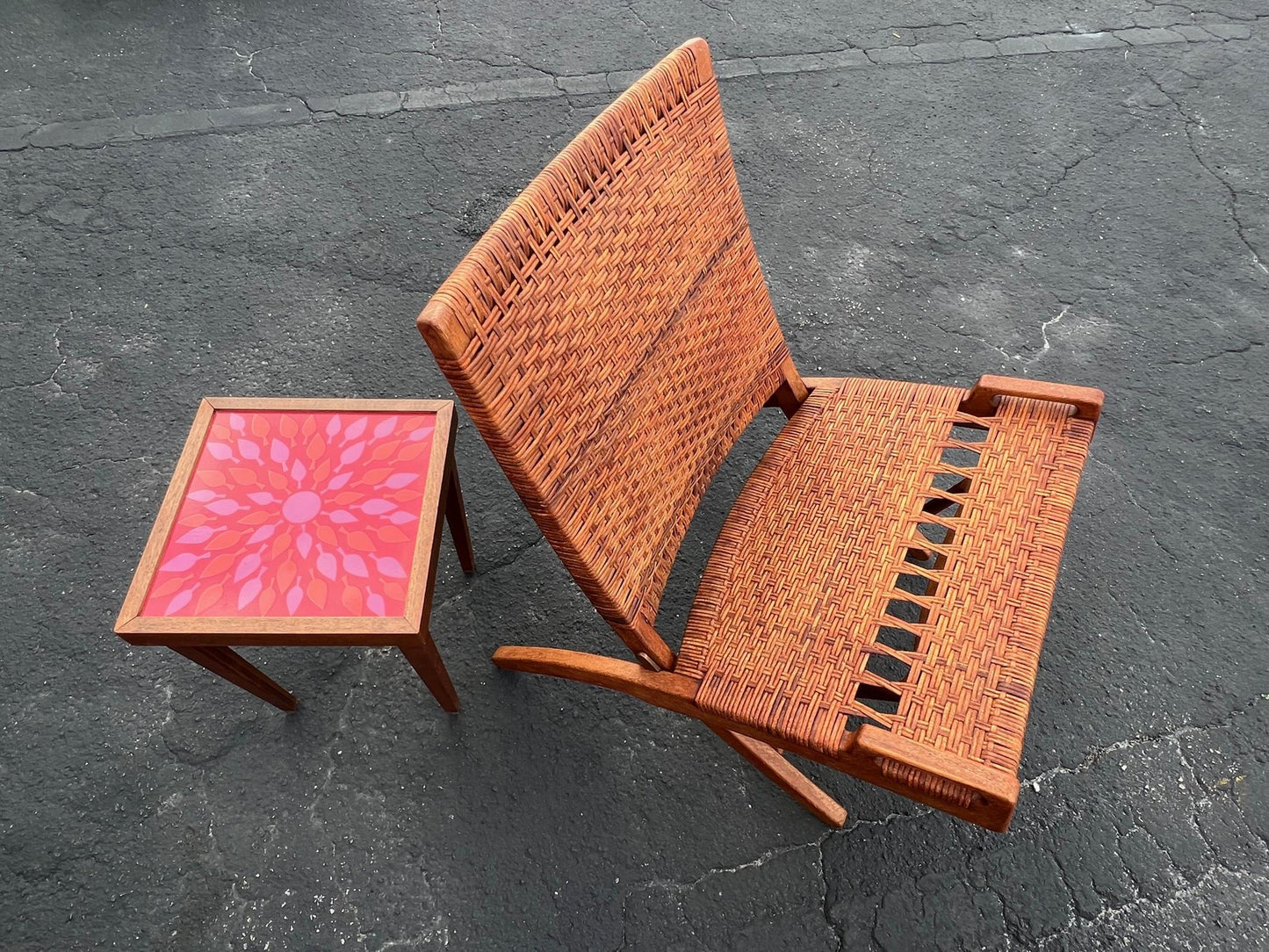 Frisman Vintage A Set Of Four Hans Wegner Folding Chairs