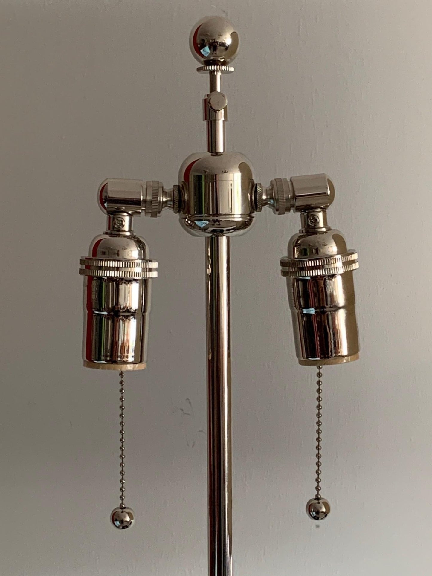 Frisman Vintage Pair of Table Lamps by Heifetz in Black Lacquer