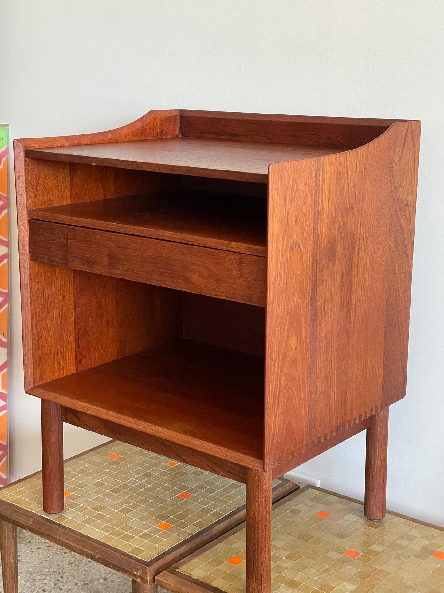 Frisman Vintage Teak Nightstand by Peter Hvidt and Olga Mølgaard for Søborg Møbelfabrik