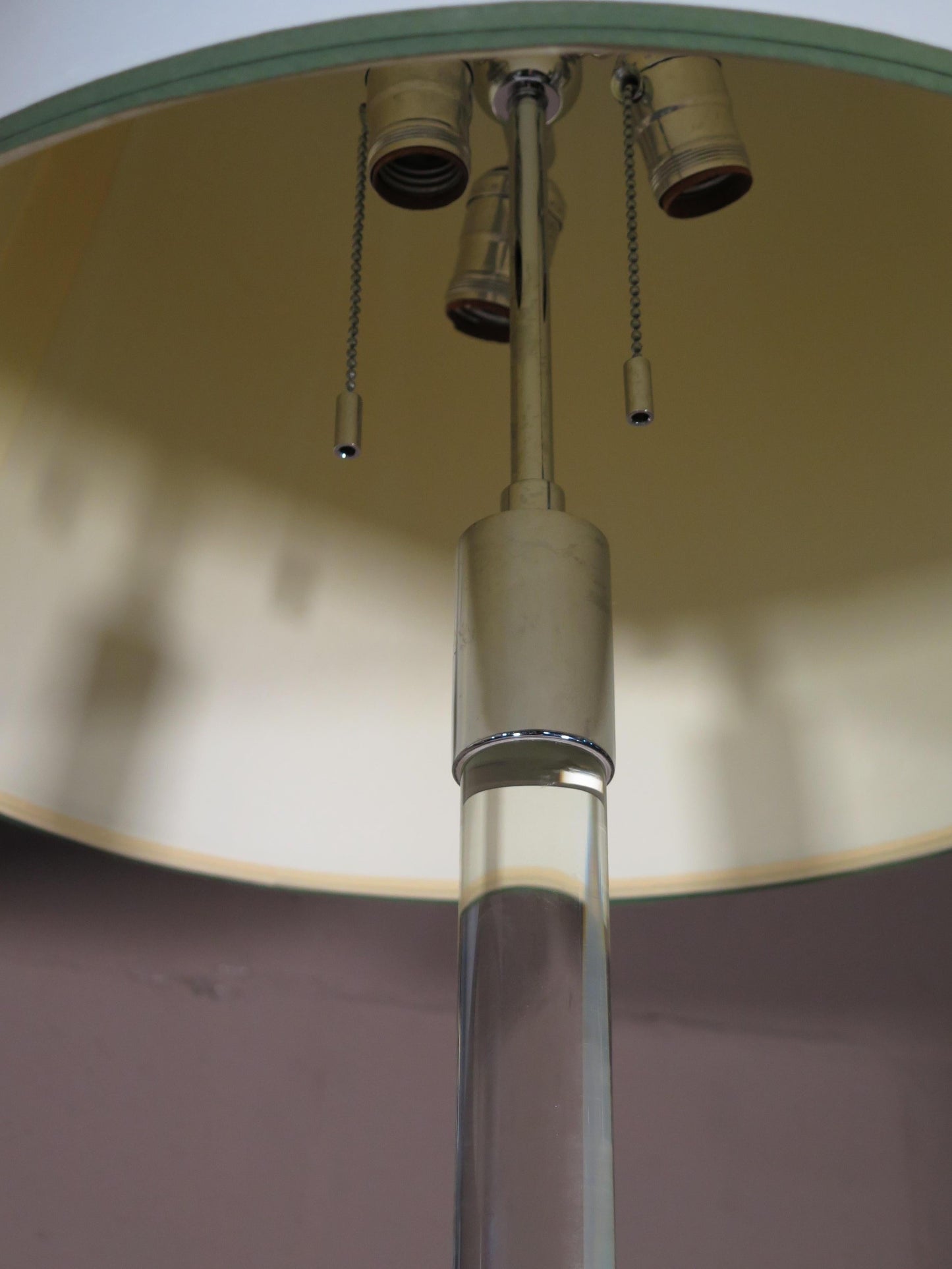 Frisman Vintage Pair of Vintage Glass Rod Lamps by Hansen Lighting NYC