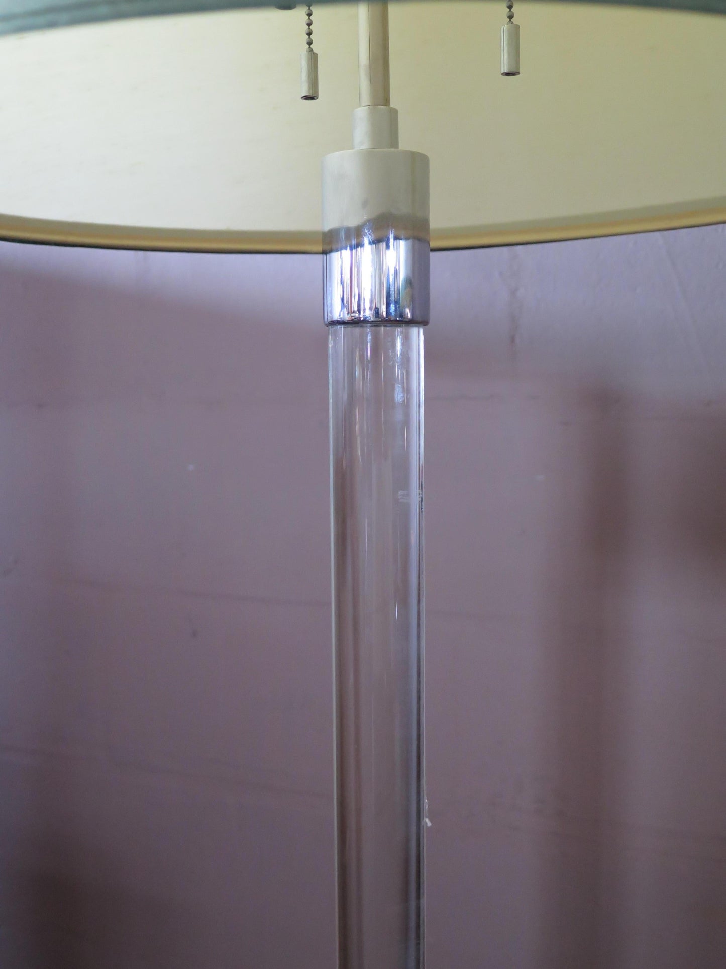 Frisman Vintage Pair of Vintage Glass Rod Lamps by Hansen Lighting NYC