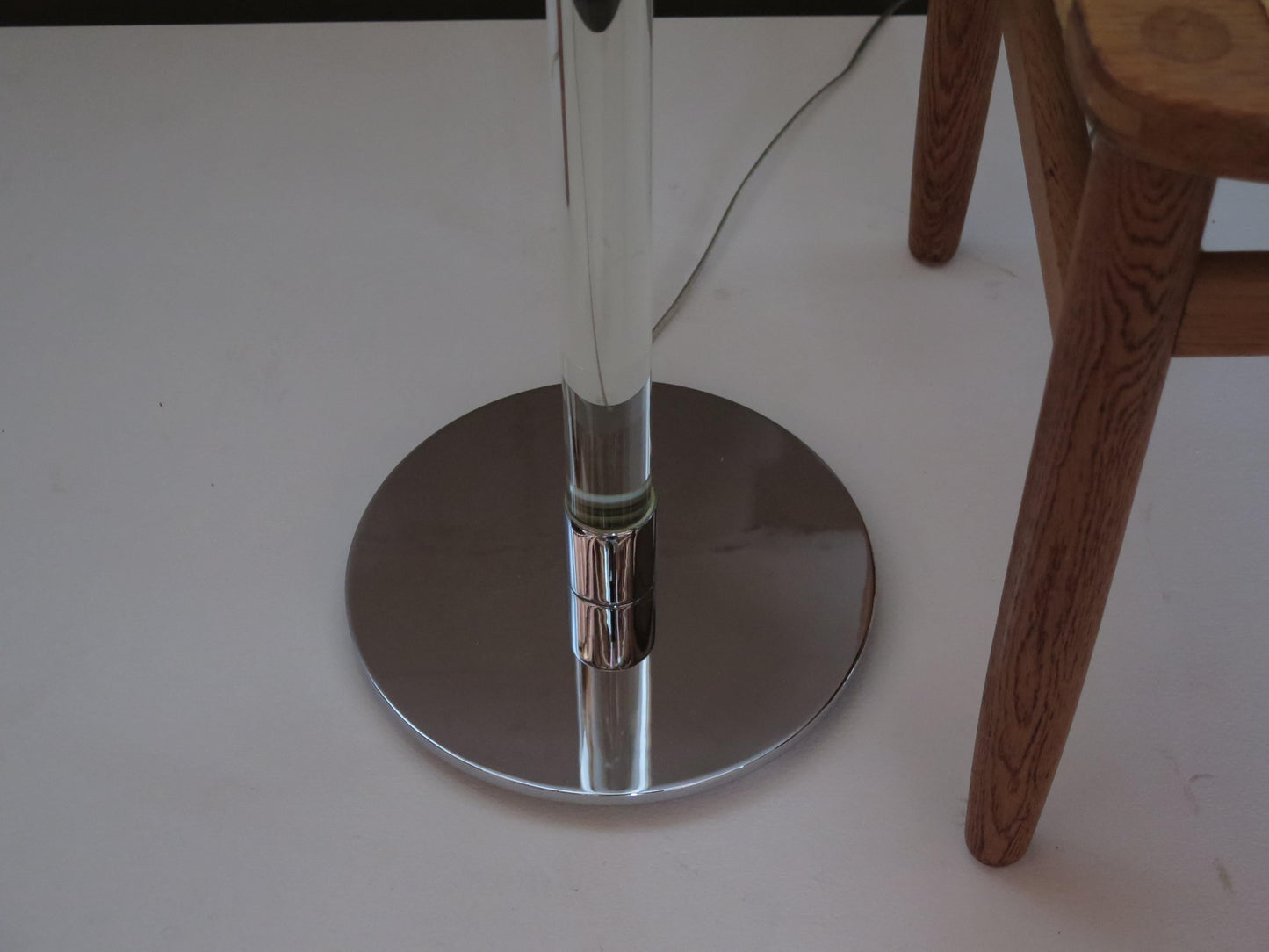 Frisman Vintage Pair of Vintage Glass Rod Lamps by Hansen Lighting NYC