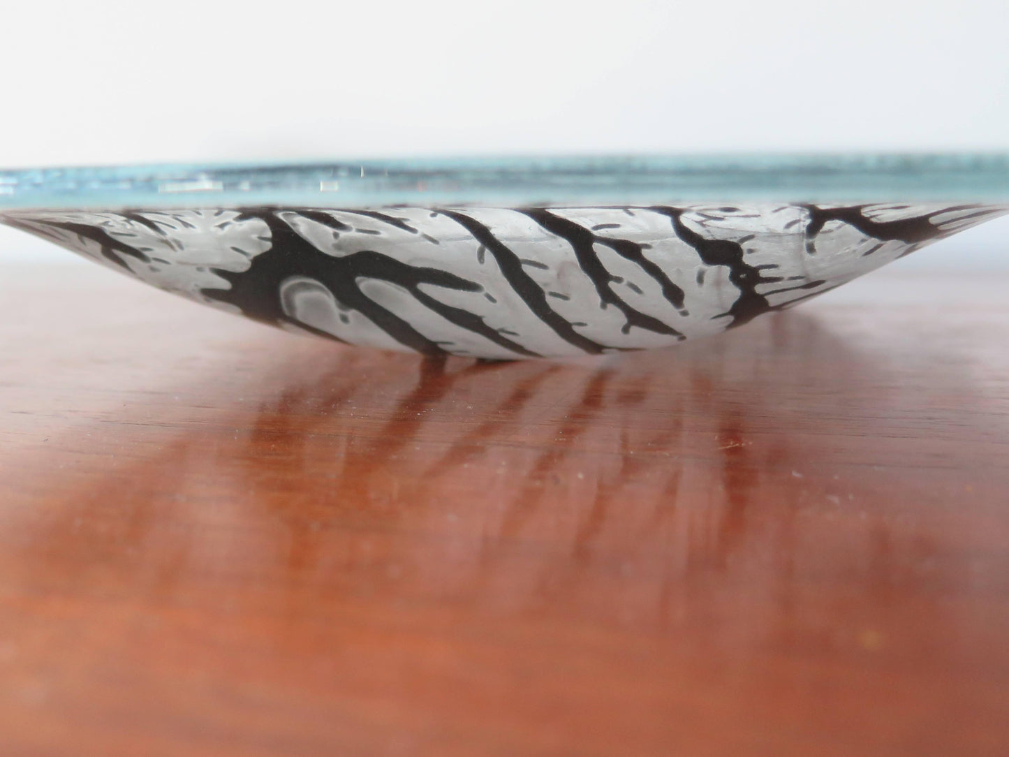 Frisman Vintage Surrealist Glass Charger by Higgins