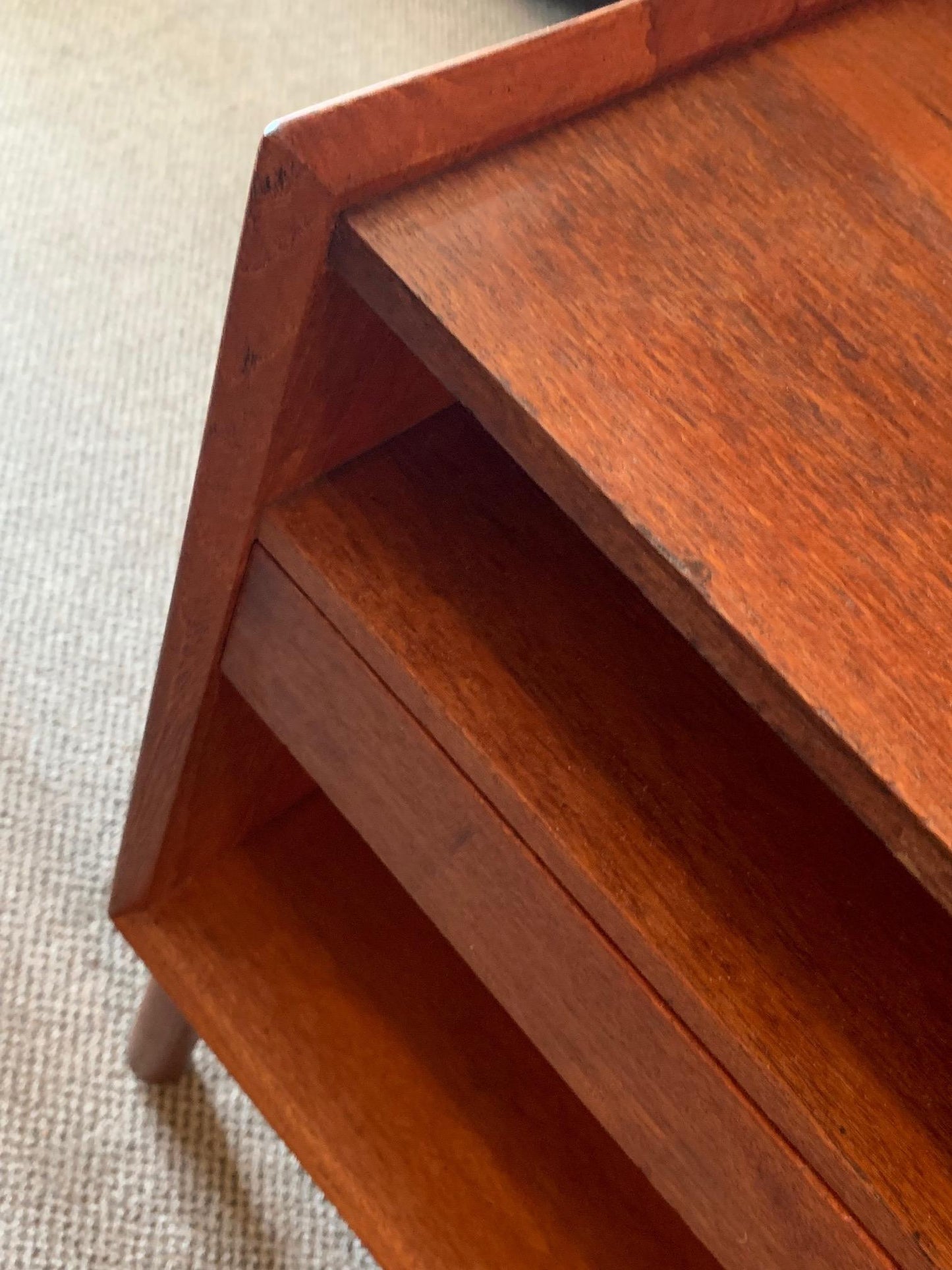 Frisman Vintage Teak Nightstand by Peter Hvidt and Olga Mølgaard for Søborg Møbelfabrik