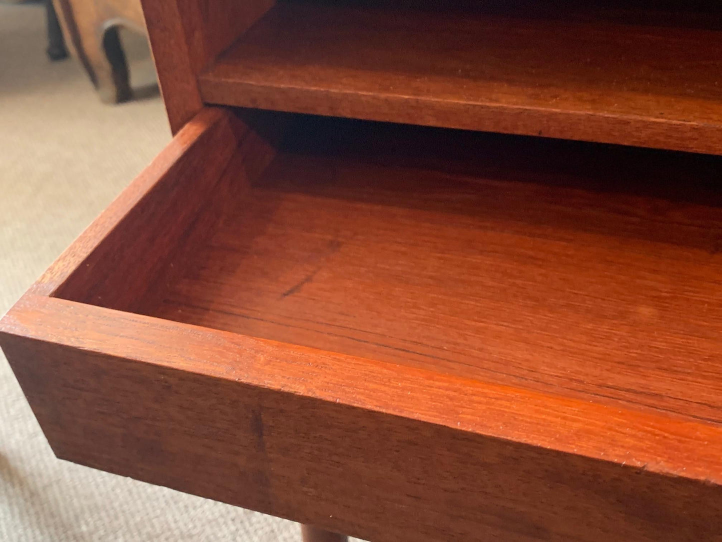 Frisman Vintage Teak Nightstand by Peter Hvidt and Olga Mølgaard for Søborg Møbelfabrik