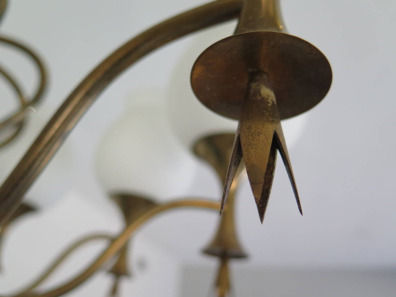 Frisman Vintage Elegant Chandelier by Angelo Lelii for Arredoluce, Italy, circa 1956