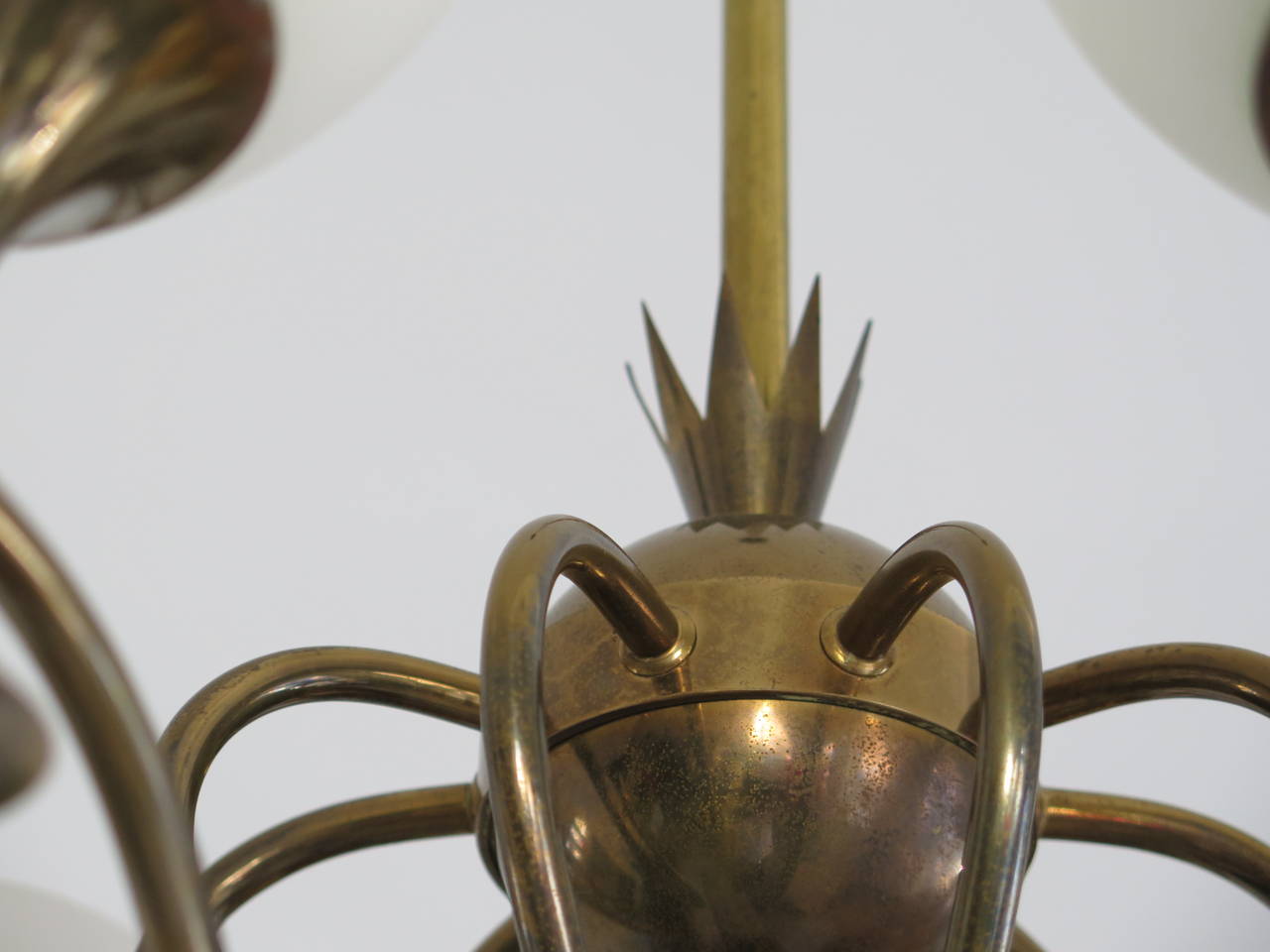 Frisman Vintage Elegant Chandelier by Angelo Lelii for Arredoluce, Italy, circa 1956