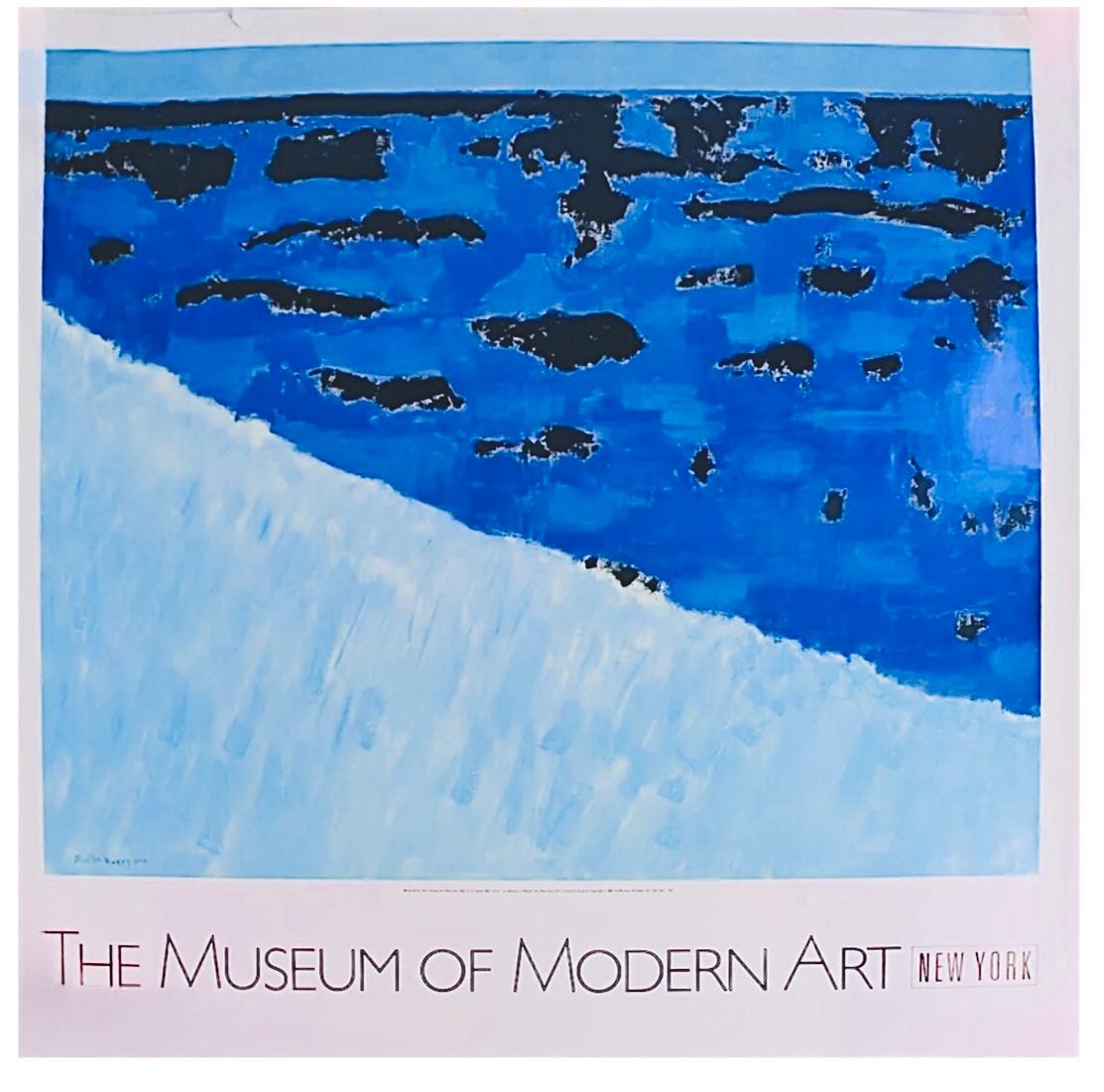 Frisman Vintage Rare Milton Avery MoMA Exhibition Poster Sea Grasses & Blue Sea 1958