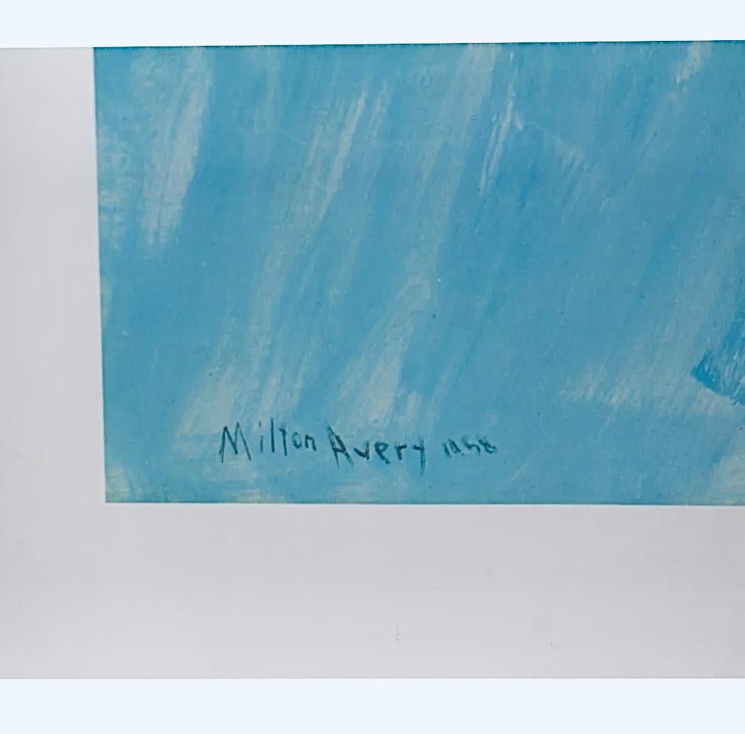Frisman Vintage Rare Milton Avery MoMA Exhibition Poster Sea Grasses & Blue Sea 1958