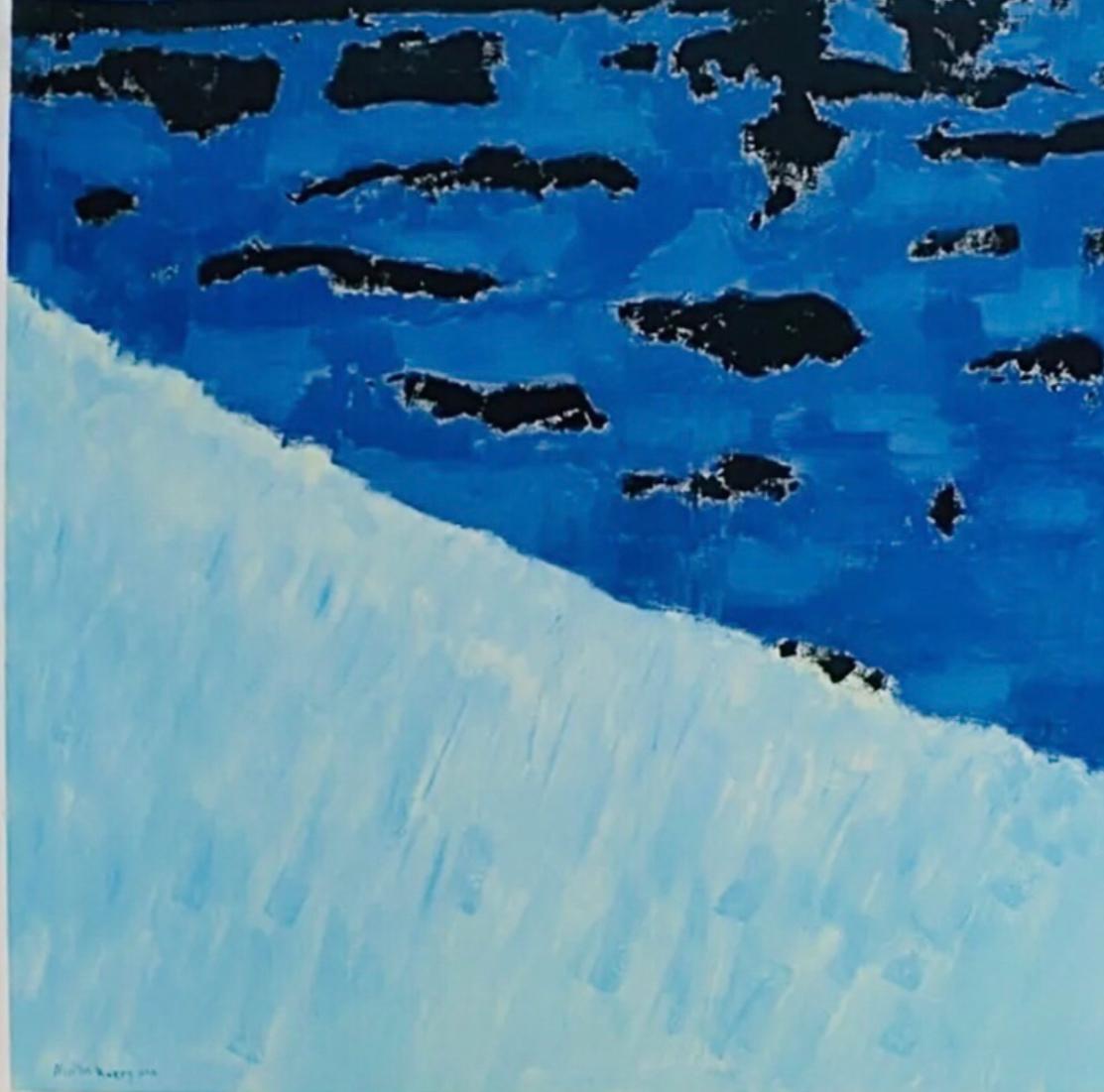 Frisman Vintage Rare Milton Avery MoMA Exhibition Poster Sea Grasses & Blue Sea 1958