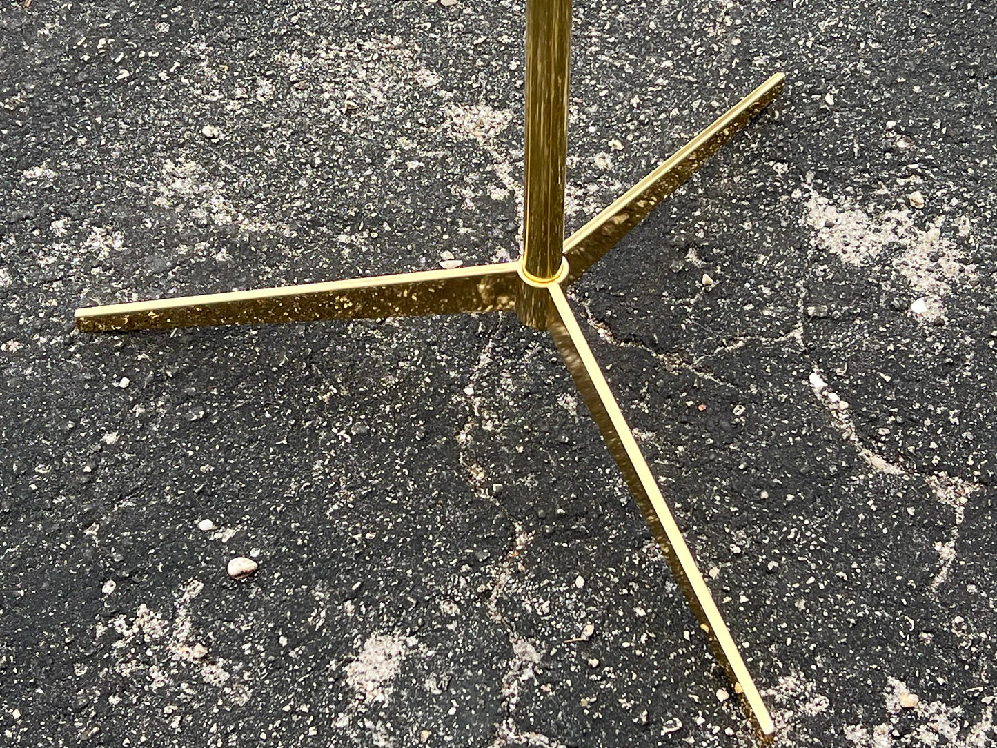 Frisman Vintage An Elegant Mid Century Brass Gueridon With Glass Top Ca' 1960's