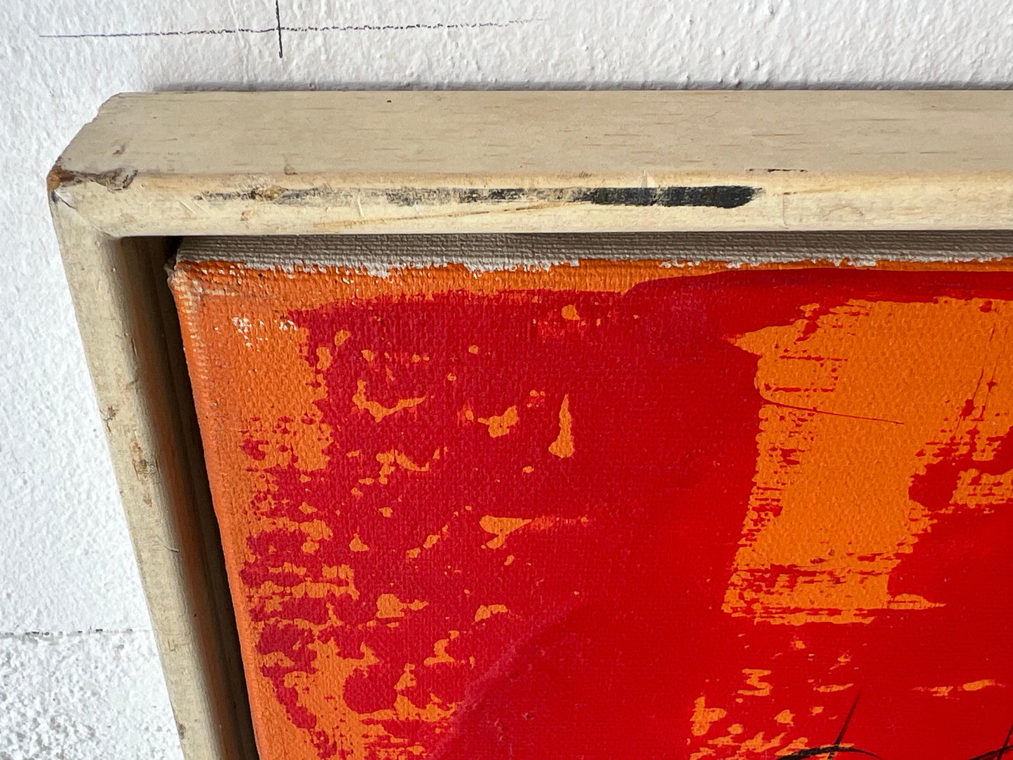 Frisman Vintage A Colorful Abstract Oil on Canvas by Lee Reynolds For Vanguard Studios