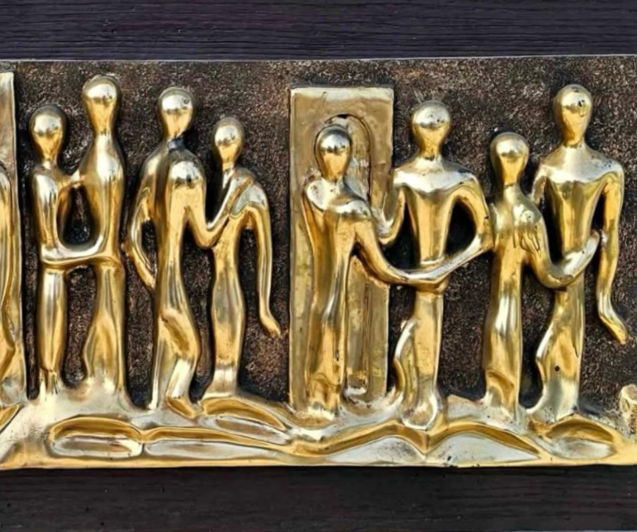 Frisman Vintage “Lovers” Huge Brutalist Fiberglass Wall Sculpture Espada for Finesse Originals