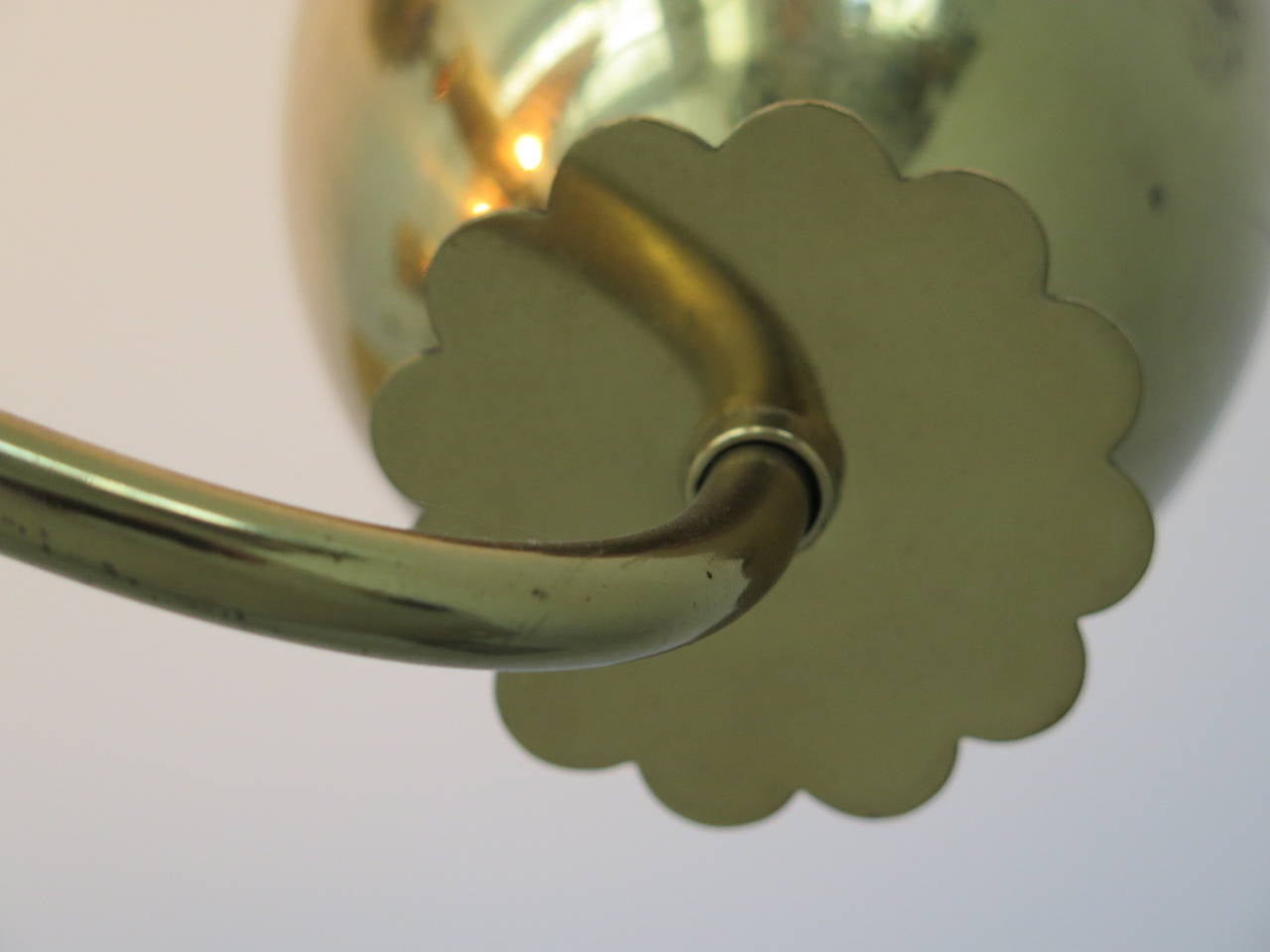 Frisman Vintage Large German Chandelier in Polished Brass, circa 1950s