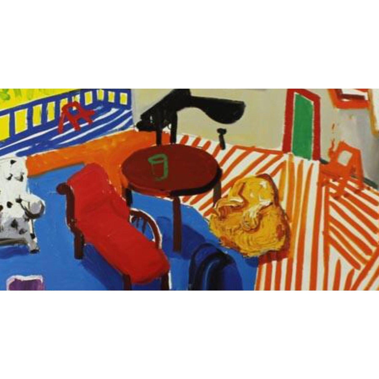 Frisman Vintage 1988 David Hockney Original Exhibition Malcolm Bradford Hall Los Angeles