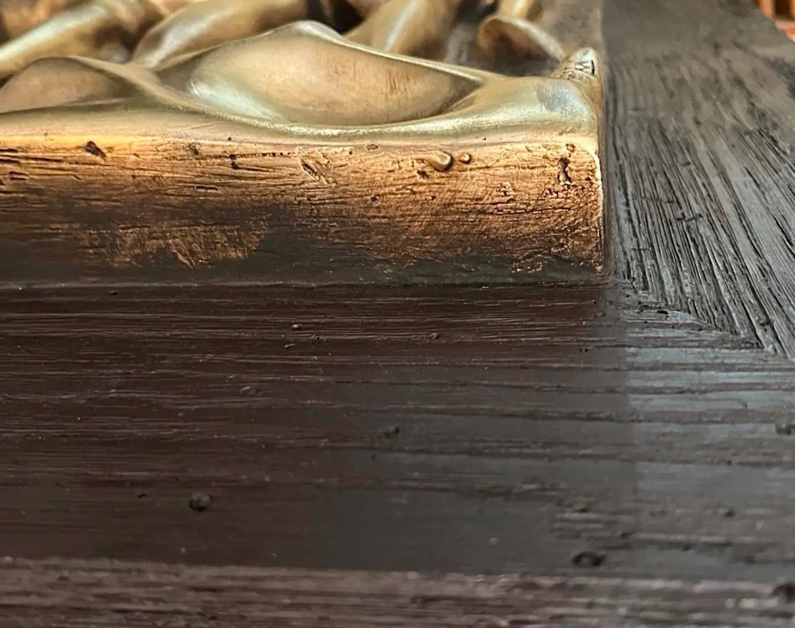 Frisman Vintage “Lovers” Huge Brutalist Fiberglass Wall Sculpture Espada for Finesse Originals