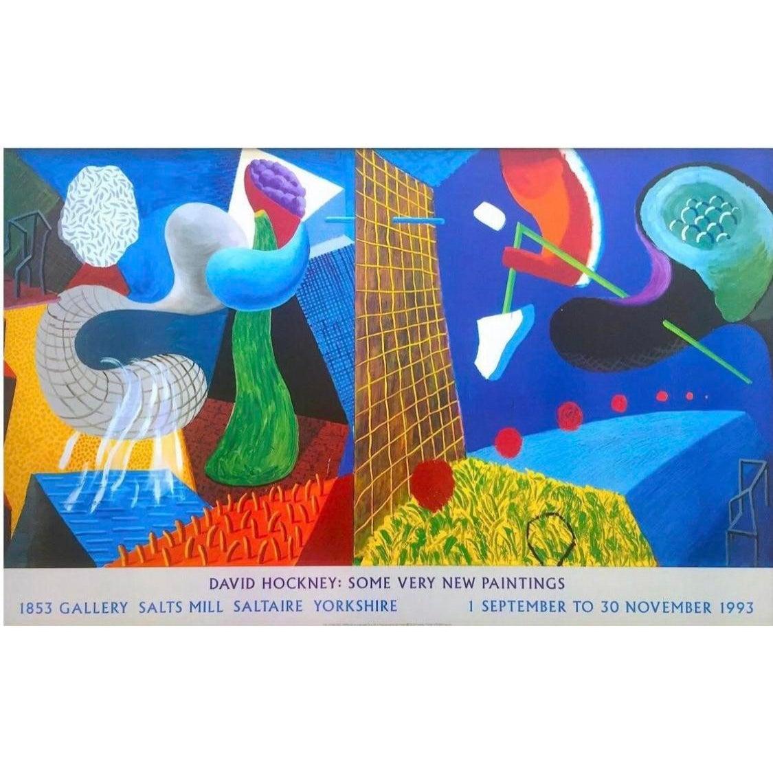 Frisman Vintage 90s Original David Hockney The Other Side Louisiana Modern Exhibition Poster