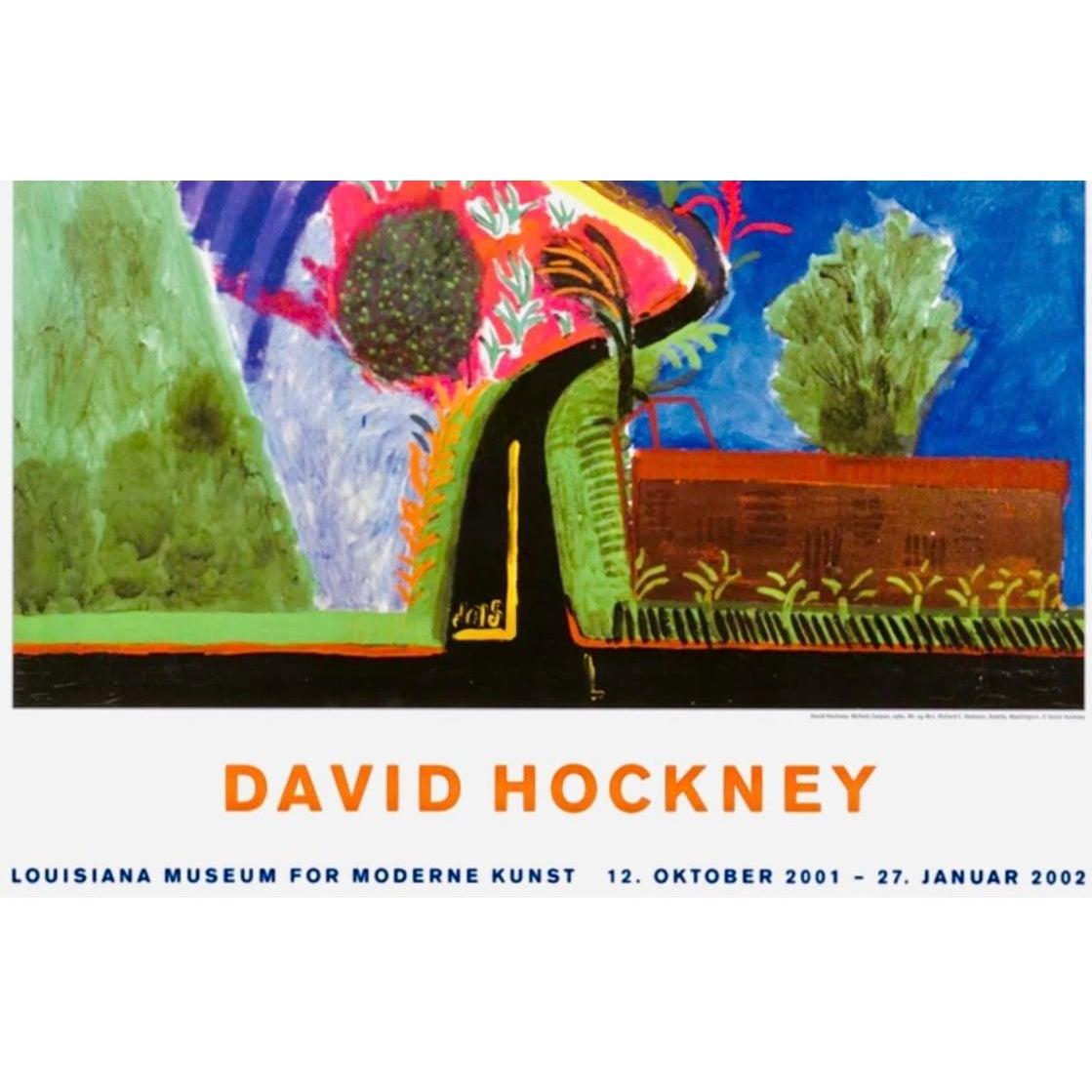 Frisman Vintage Original David Hockney Nichols Canyon Exhibition Poster Denmark