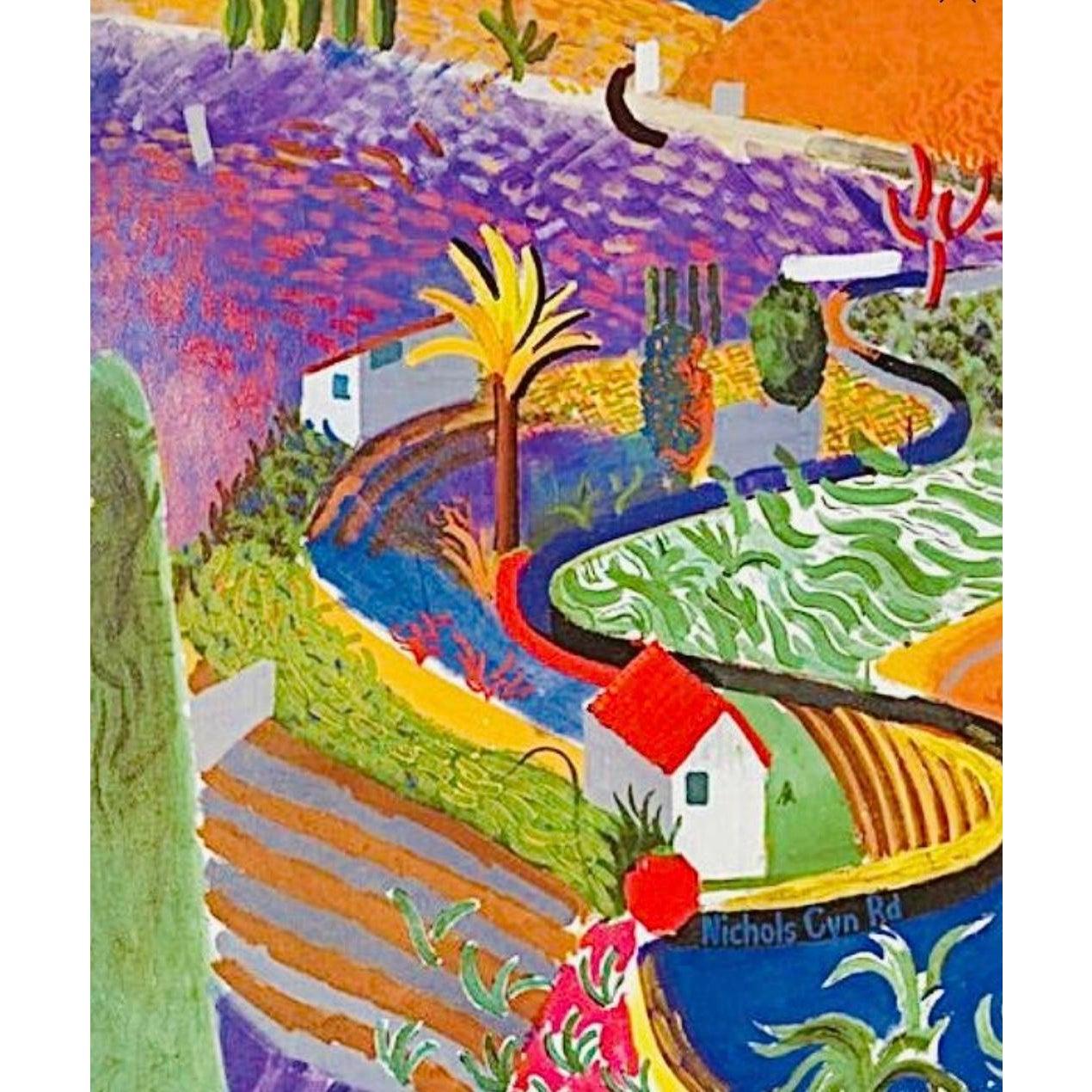 Frisman Vintage Original David Hockney Nichols Canyon Exhibition Poster Denmark