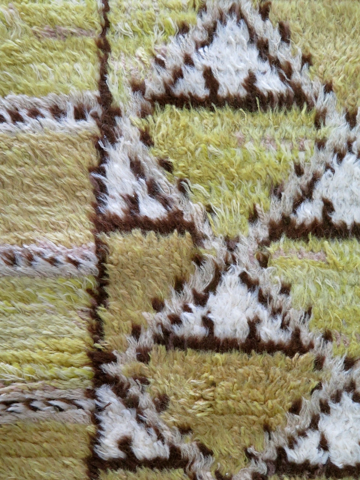 Frisman Vintage Geometric Rya Carpet by Marta Maas-Fjetterström