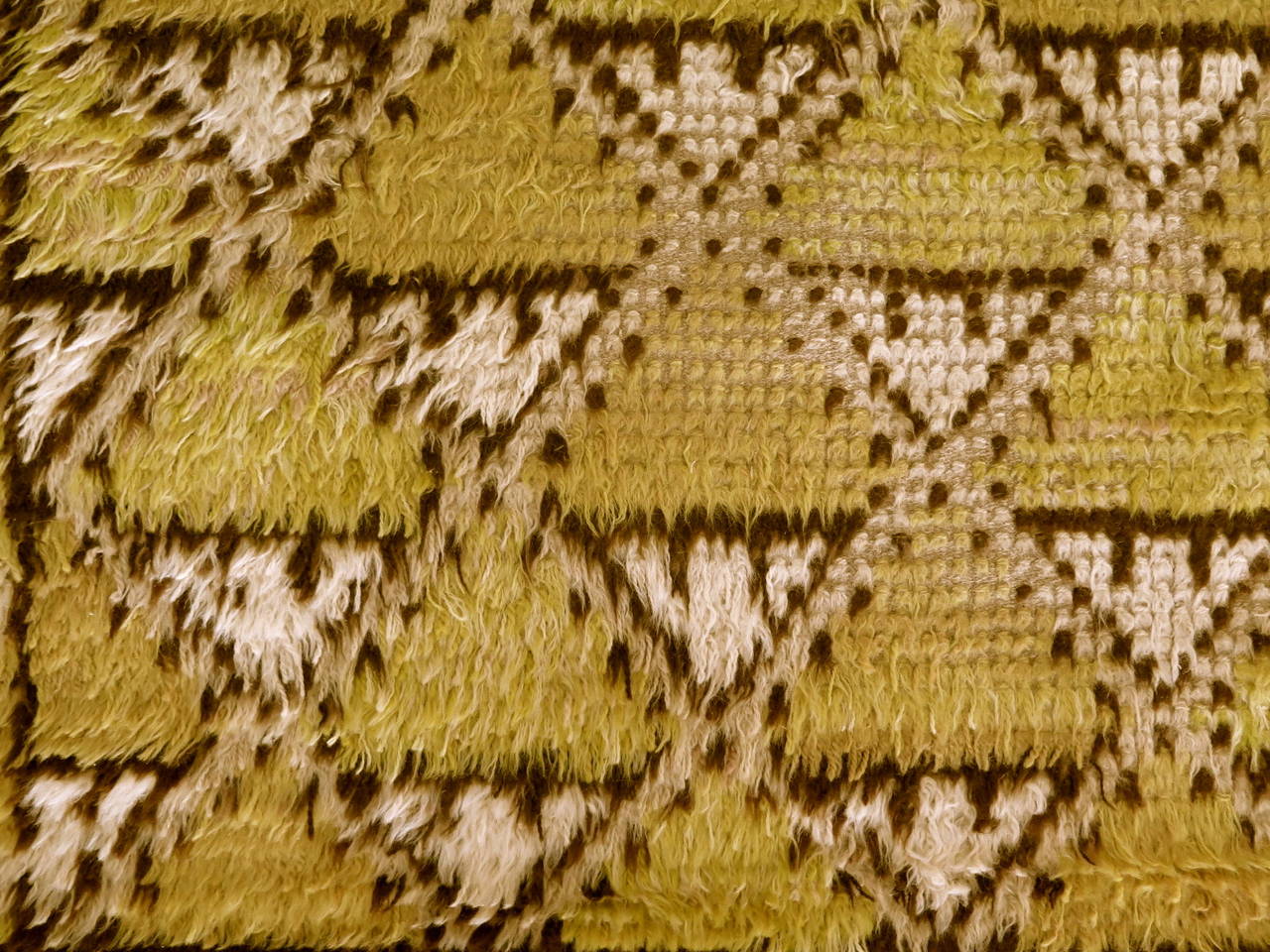 Frisman Vintage Geometric Rya Carpet by Marta Maas-Fjetterström