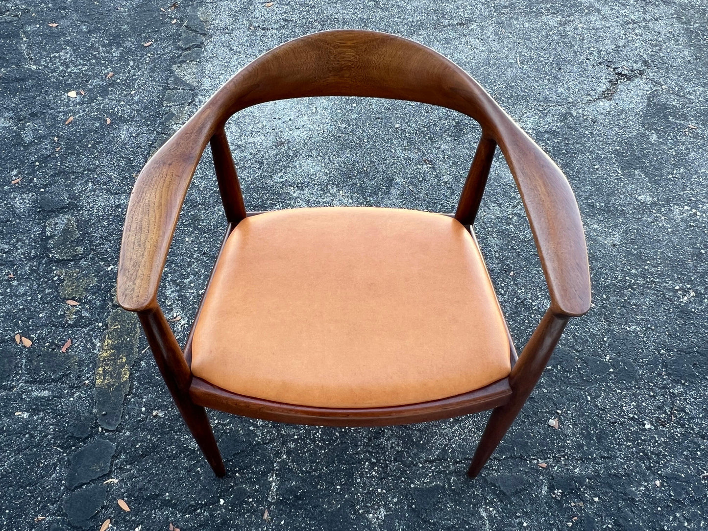 Frisman Vintage Vintage Hans Wegner "The" Chair Johannes Hansen Teak Danish Patina