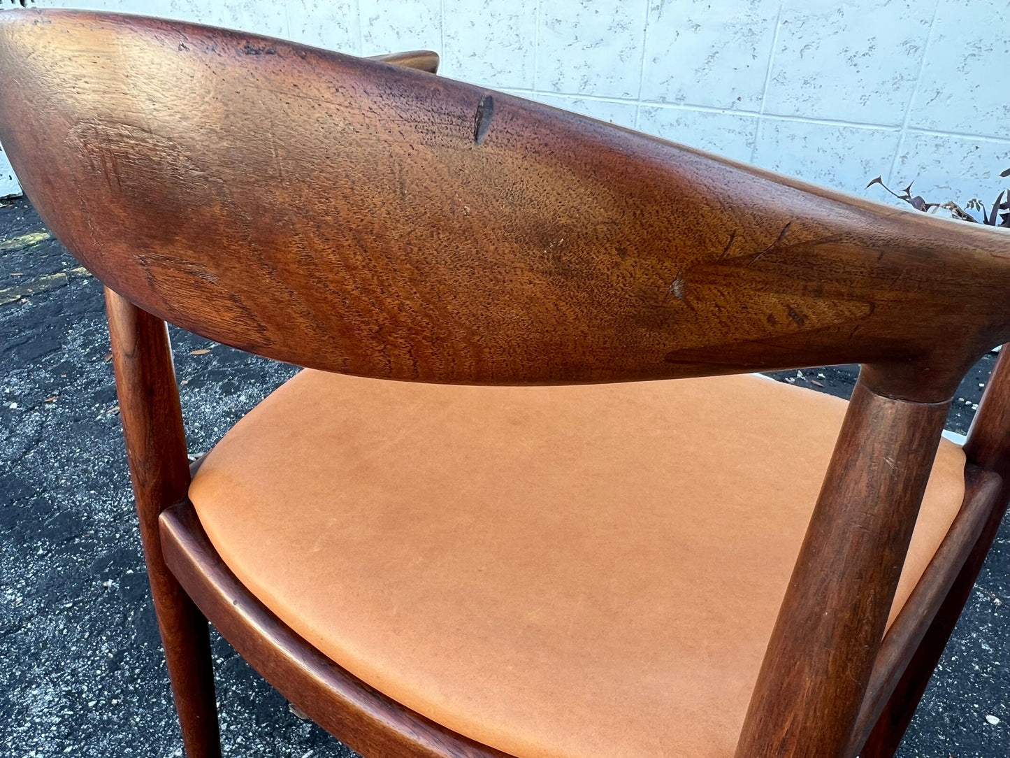 Frisman Vintage Vintage Hans Wegner "The" Chair Johannes Hansen Teak Danish Patina