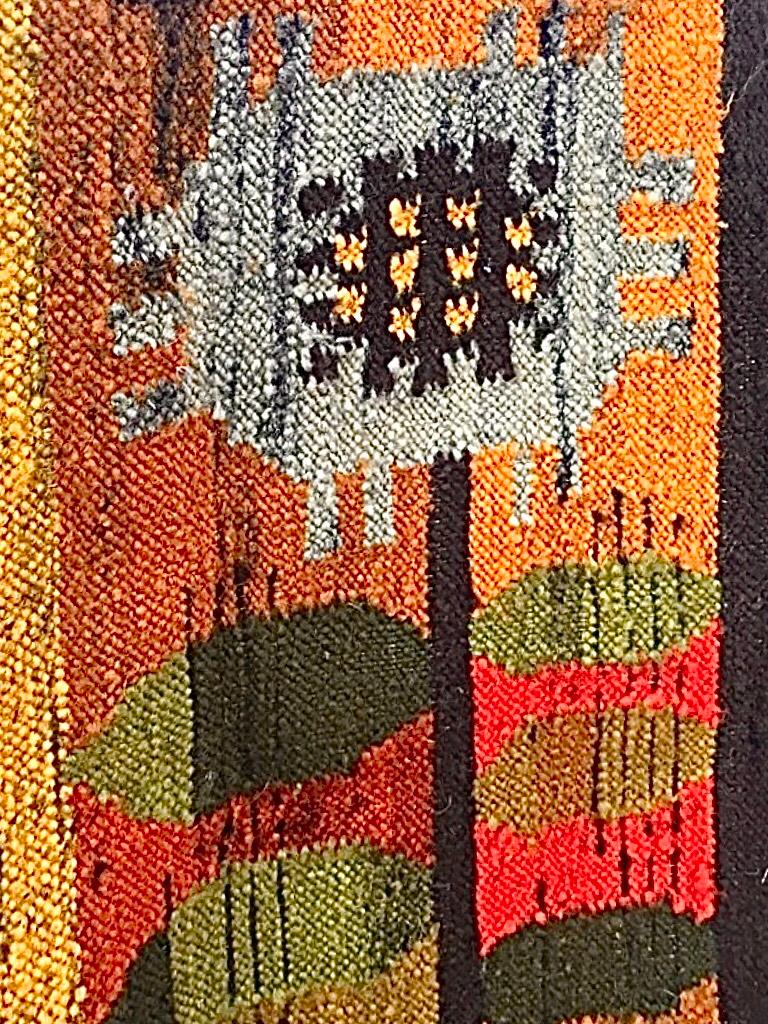 Frisman Vintage Huge 60s Polish E. Keszycka Cepelia Ackerman Style Kilim Wall Tapestry Hanging
