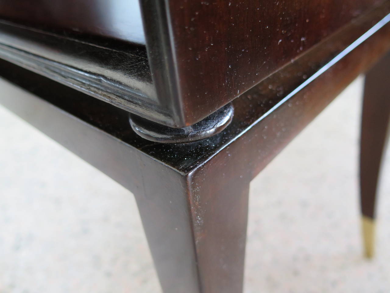 Frisman Vintage Rare Tommi Parzinger Magazine Table with Handles