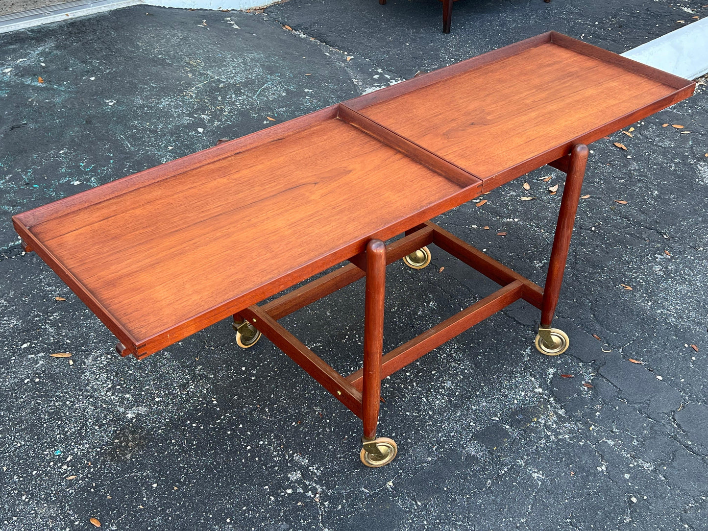 Frisman Vintage A Classic Poul Hundevad Bar Cart In Teak With Great Patina Ca' 1960's