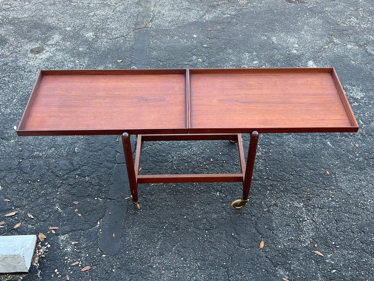 Frisman Vintage A Classic Poul Hundevad Bar Cart In Teak With Great Patina Ca' 1960's