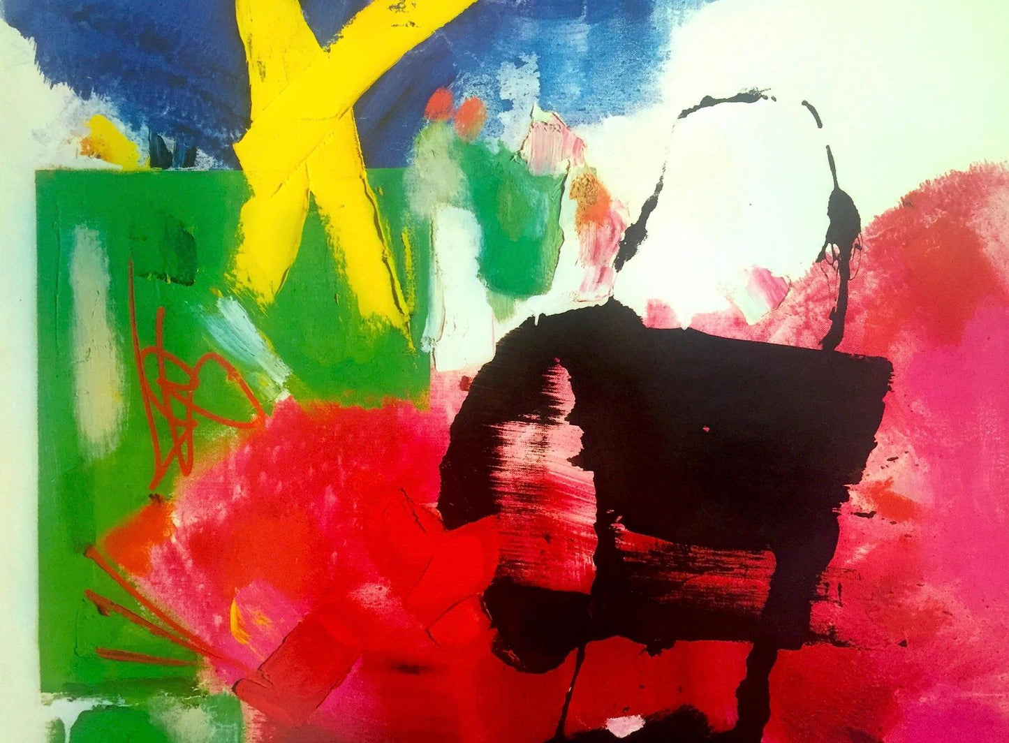 Frisman Vintage Vtg Signed Hans Hofmann Exhibition Lithograph Poster Ltd Ed 250 Emmerich Gallery
