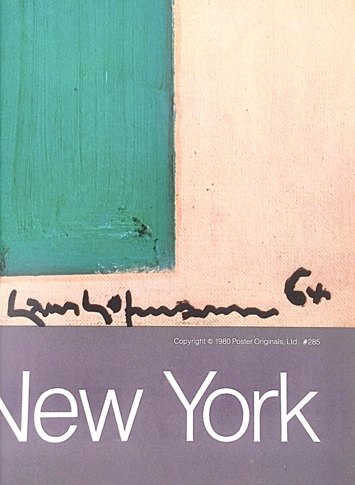 Frisman Vintage Vtg Signed Hans Hofmann Exhibition Lithograph Poster Ltd Ed 250 Emmerich Gallery
