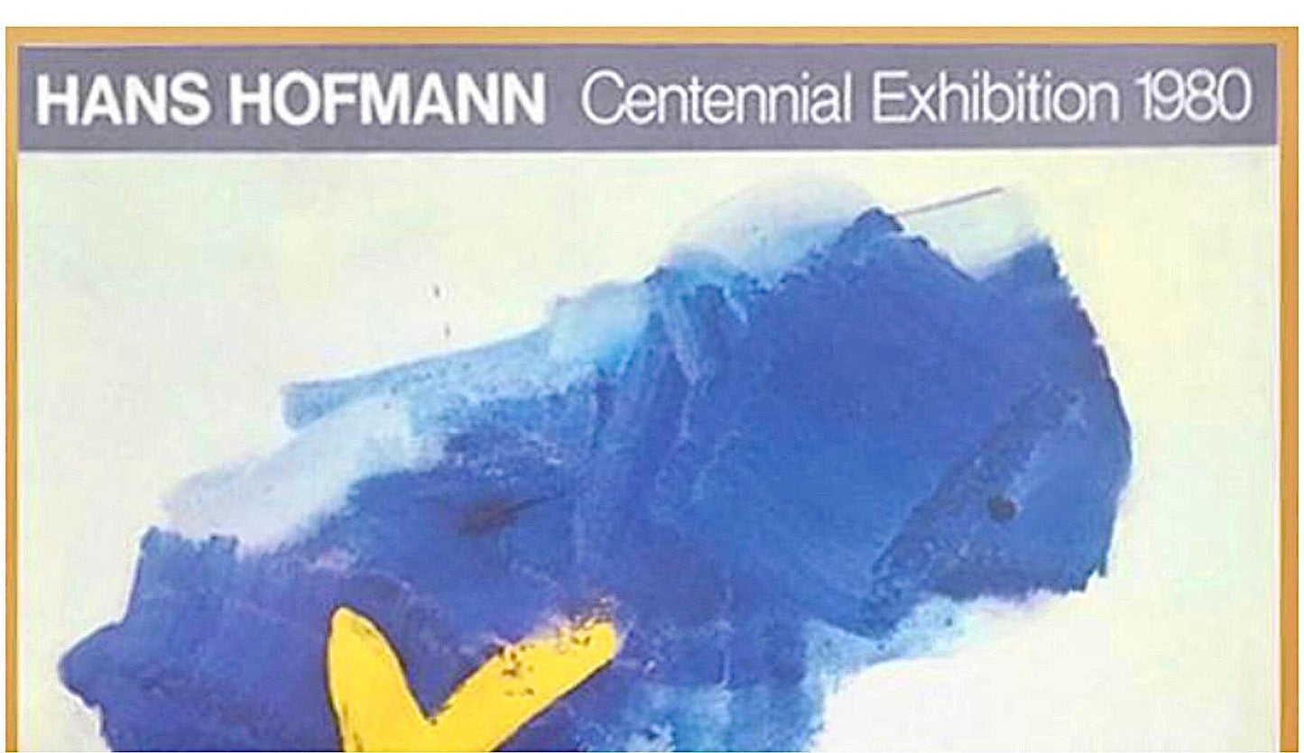 Frisman Vintage Vtg Signed Hans Hofmann Exhibition Lithograph Poster Ltd Ed 250 Emmerich Gallery