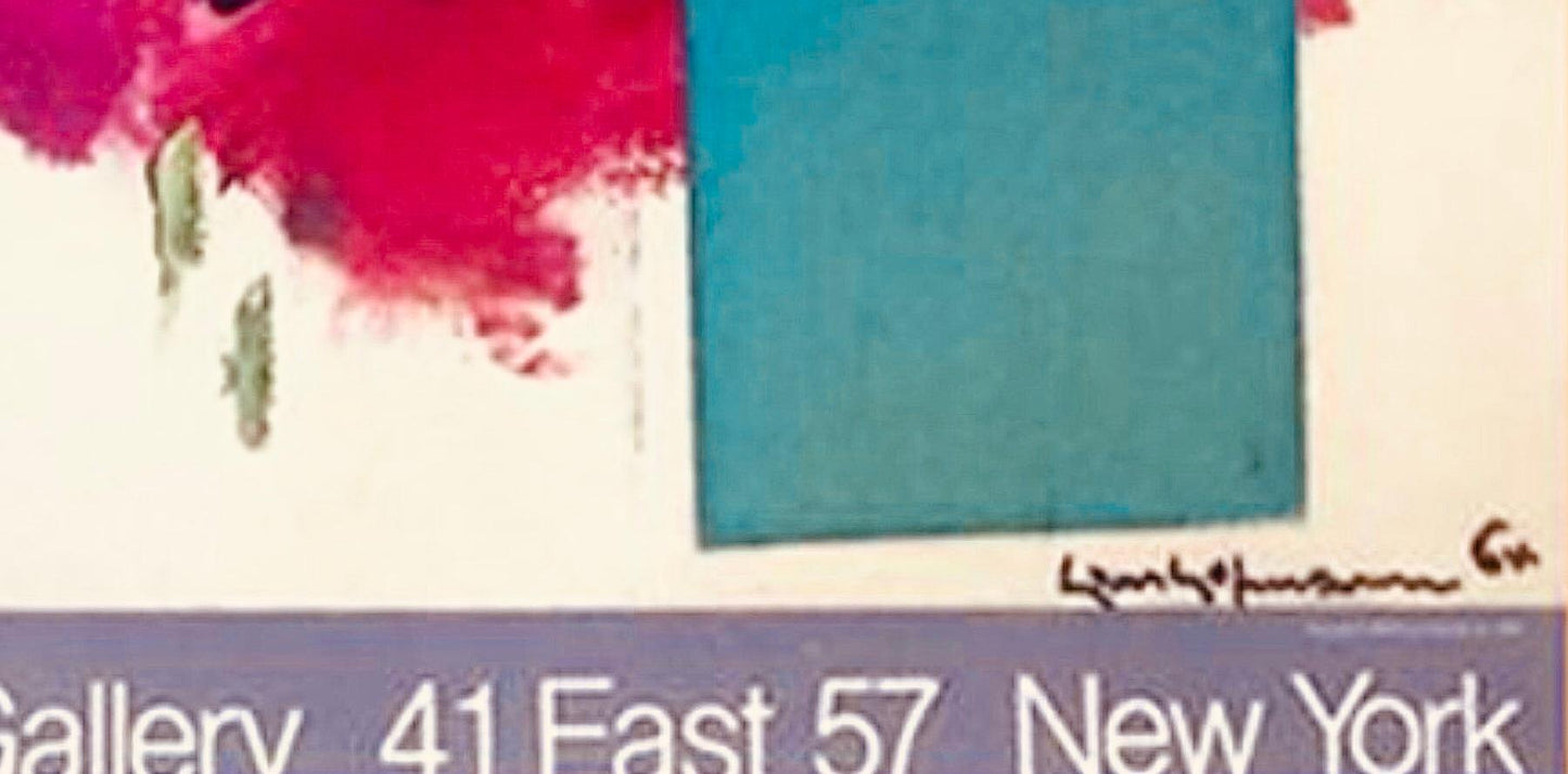Frisman Vintage Vtg Signed Hans Hofmann Exhibition Lithograph Poster Ltd Ed 250 Emmerich Gallery