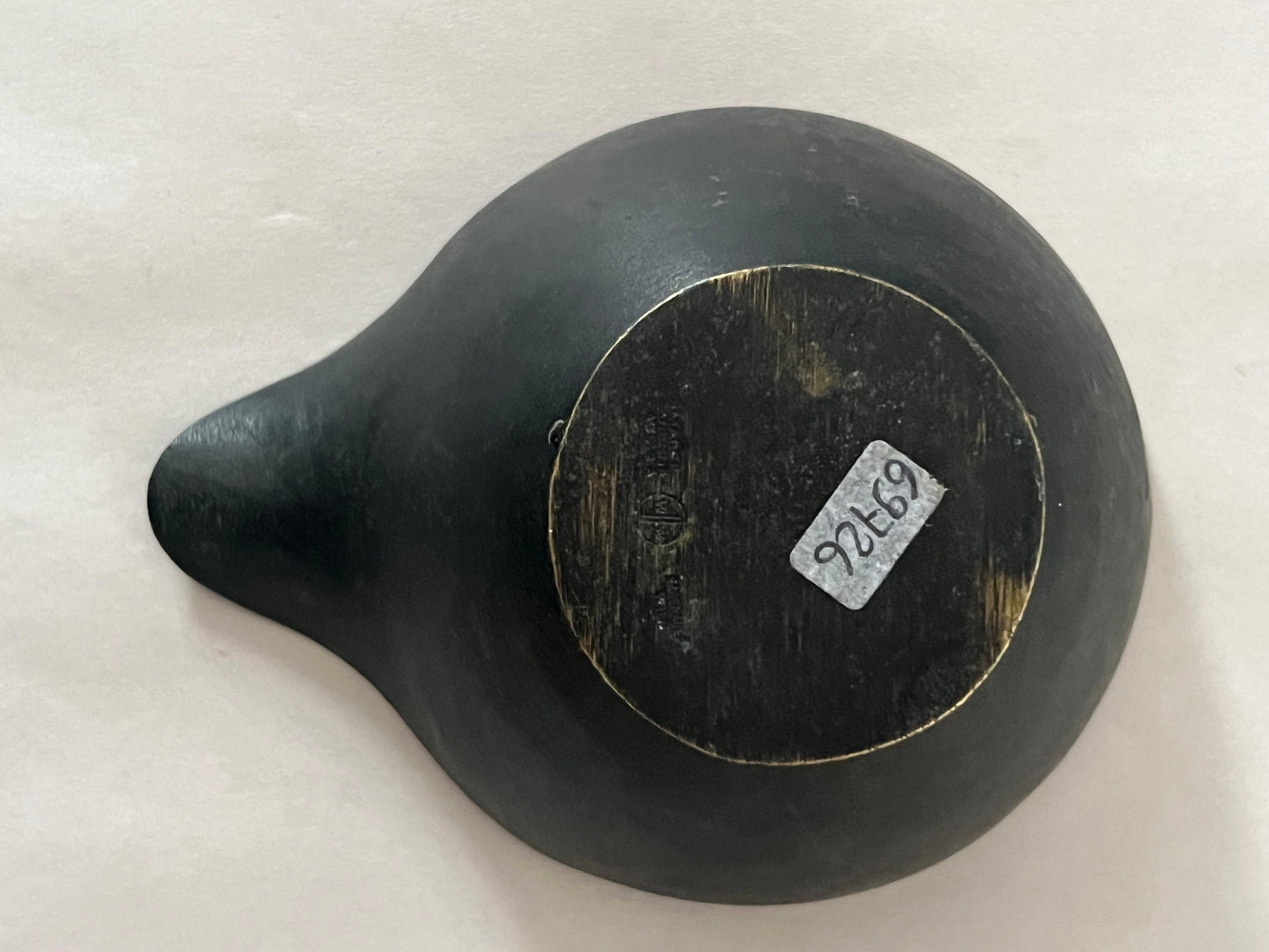 Frisman Vintage Sculptural Werkstätte Hagenauer Modernist Brass Bowl Pestle, Austria, 1950s