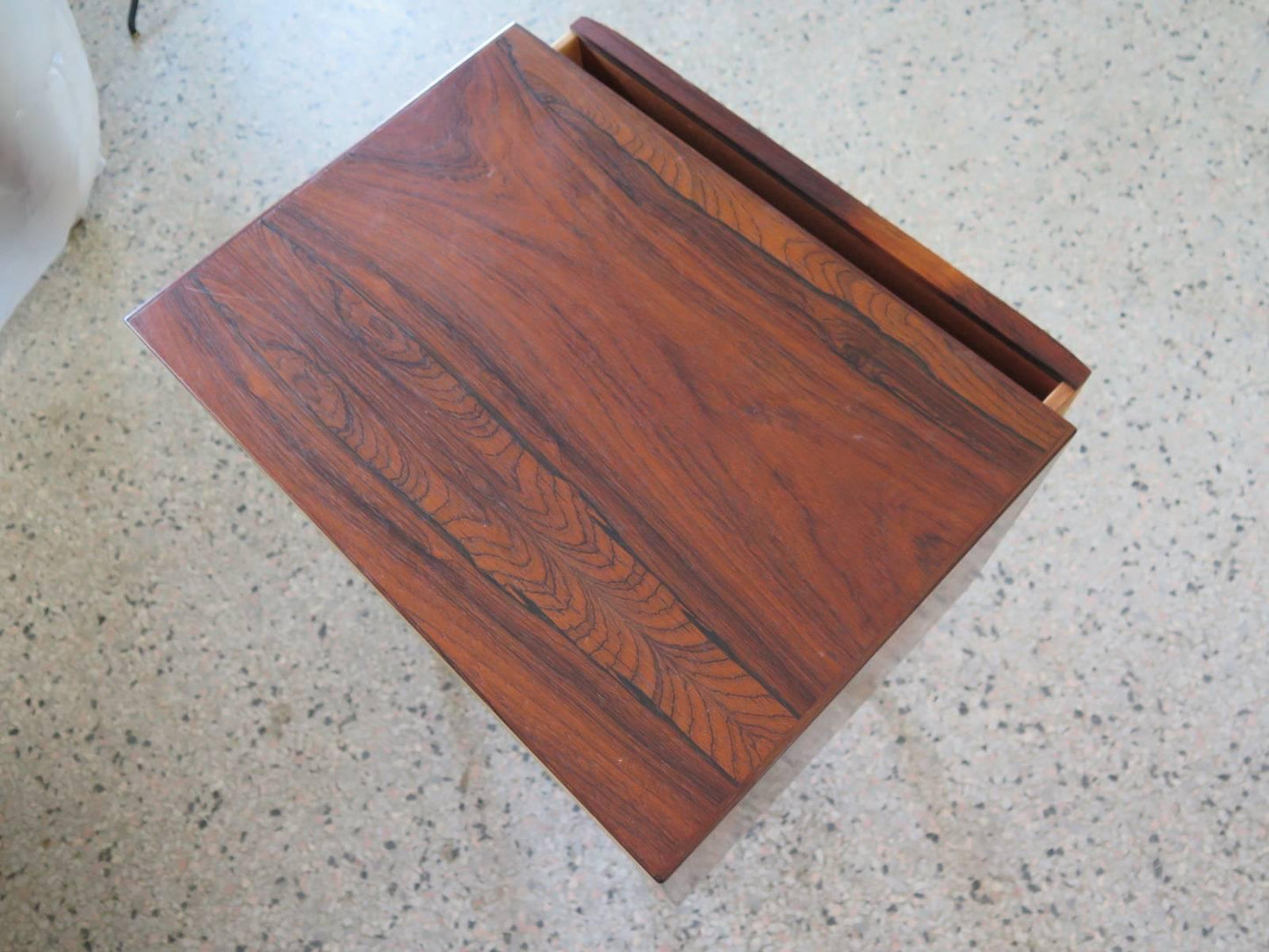 Frisman Vintage Arne Vodder Odense Sculpted Rosewood Danish Nightstand