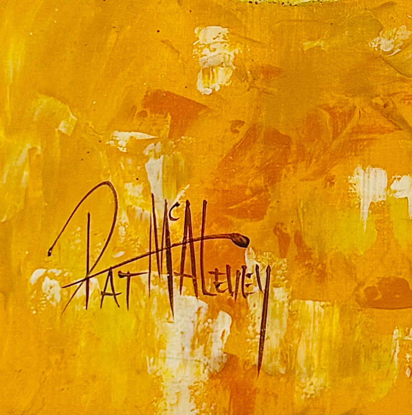Frisman Vintage Pat McAlevey Mid Century Modern Abstract “Full Sail” Sailboat Race Oil Painting