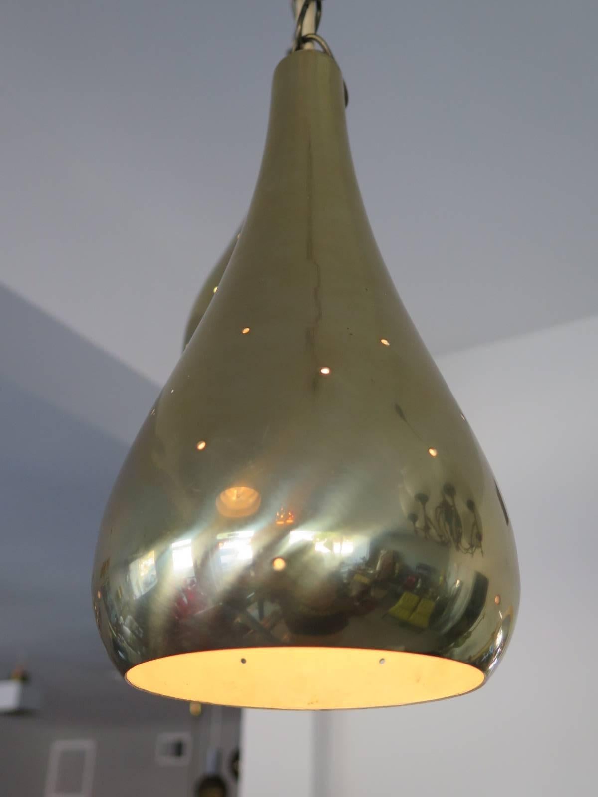Frisman Vintage Pair of Tynell Style Pendant Lamps