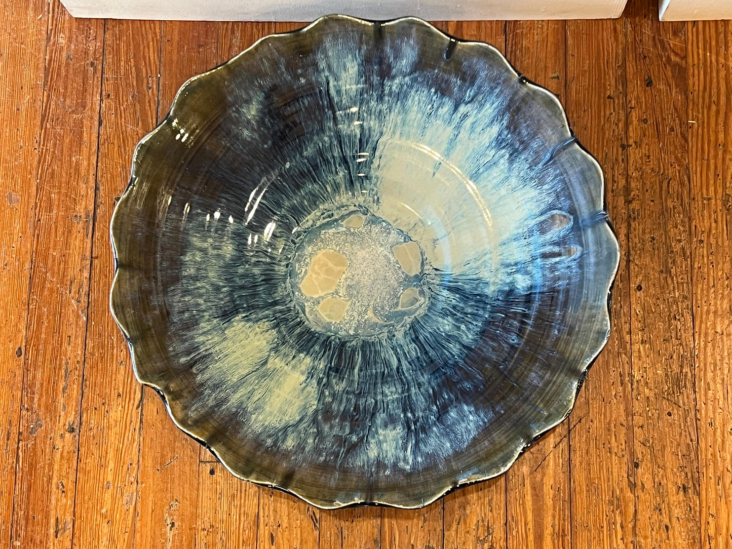 Frisman Vintage Charlie Parker Blue/Green Ceramic Charger