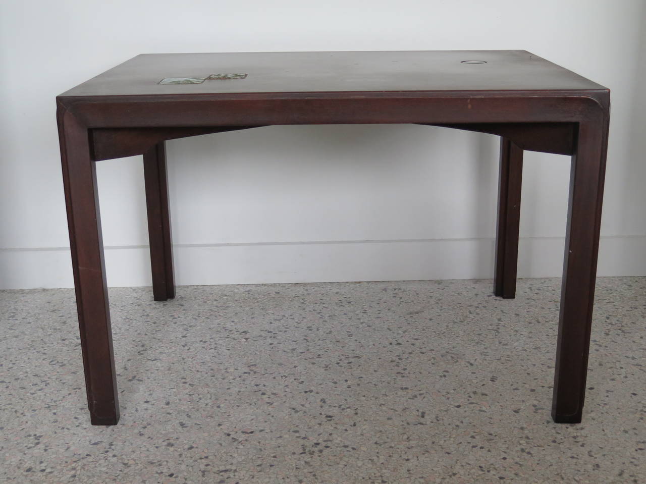 Frisman Vintage Pair of Edward Wormley for Dunbar Occasional Tables with Natzler Tiles