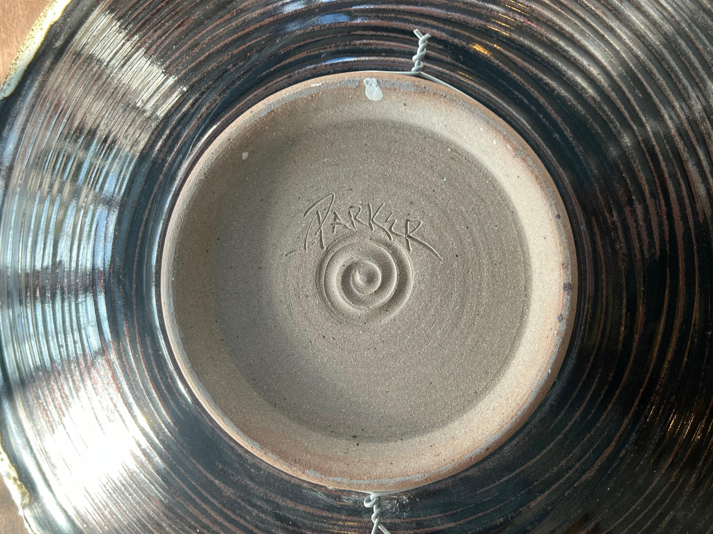 Frisman Vintage Charlie Parker Organic Brown Ceramic Charger