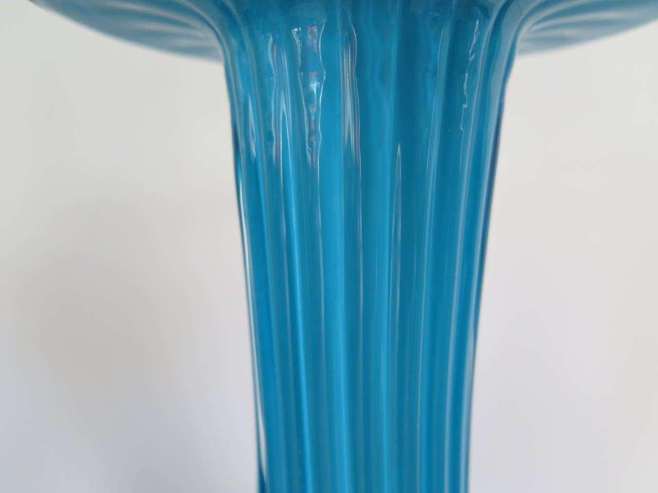 Frisman Vintage Classic Marbro Turquoise Venetian Lamp