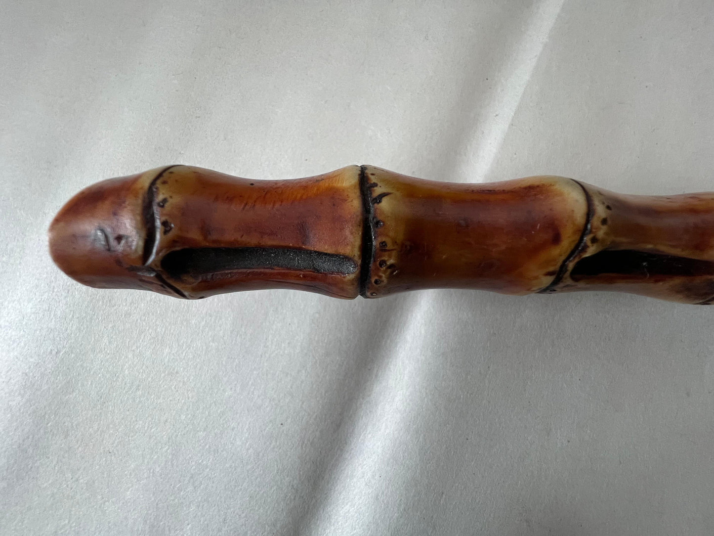 Frisman Vintage A Large Magnifying Glass With Bamboo Handle