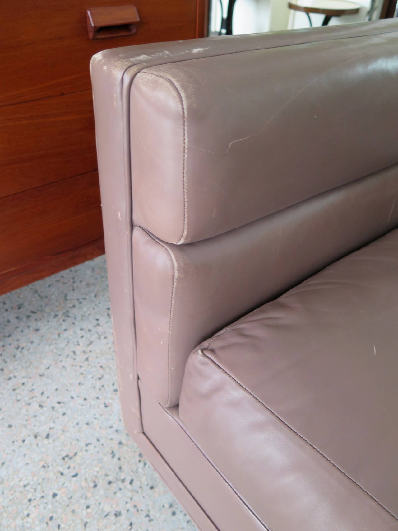 Frisman Vintage Pair of Large Channel Cube Dunbar Chairs