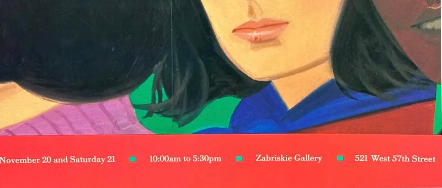 Frisman Vintage 70s Original Alex Katz Exhibition NOW Poster Womens Equal Rights Amendments ERA