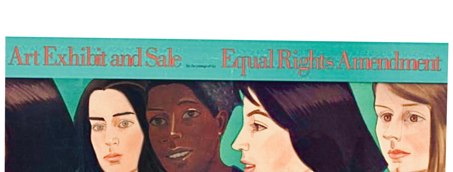 Frisman Vintage 70s Original Alex Katz Exhibition NOW Poster Womens Equal Rights Amendments ERA