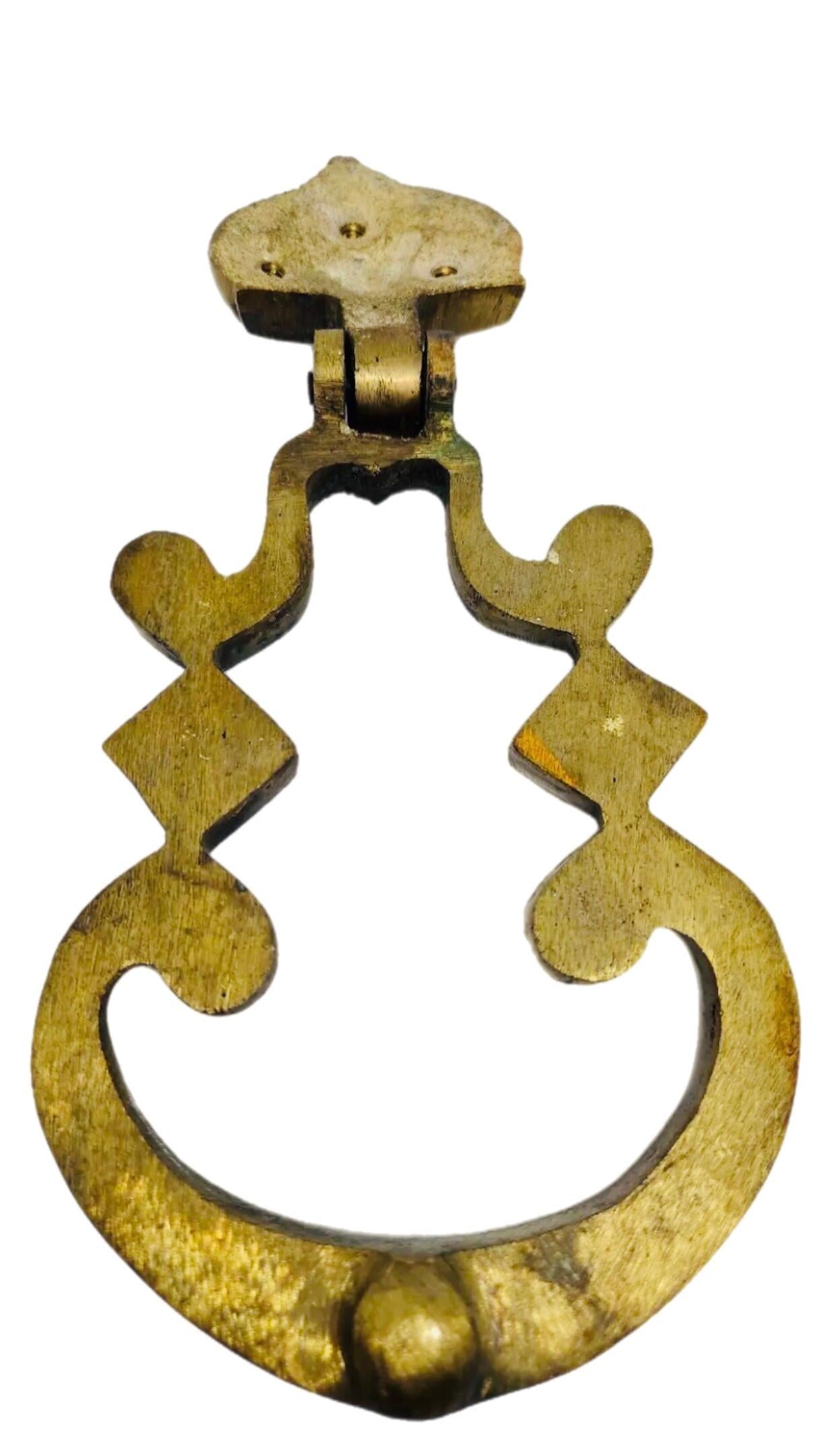 Frisman Vintage Massive Mid Century Modern 12" Gothic UK Artisan Asian Insp Door Knocker 6 lbss+